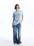 LC Waikiki Crew Neck Printed Short Sleeve Women's T-shirt